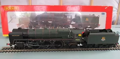 Hornby 00 Gauge - R2718 - Br 4-6-2 Britannia 70050 'firth Of Clyde' Dcc Fitted • £75