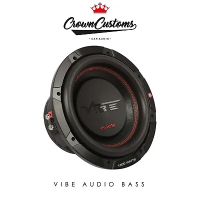 Vibe Slick 10  1500 Watt Subwoofer Bass Spl Car Audio Dual 2 Ohm Amplifer  • $149.33