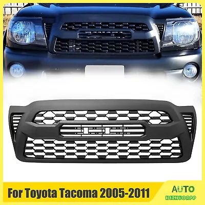 $90.01 • Buy Honeycomb Front Bumper Fits For 2005-2011 Toyota Tacoma TRD Pro Black Plastic