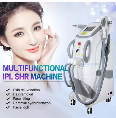 3 In1 E-light IPL OPT RF Nd Yag Laser Laser Tattoo Removal Machine Hair Removal • $2285