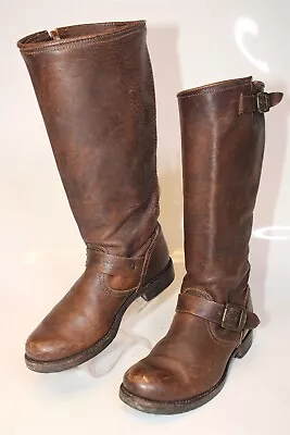 Frye Womens 8 B Veronica Slouch Brown Leather Riding Boots 77609 • $24.50