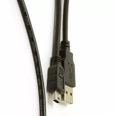 Mini USB Cable USB 2.0 A Male To Mini B 5 Pin V3 Data Charging Lead UK MND • £2.15