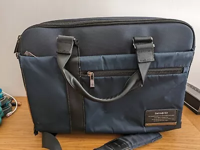 Samsonite Navy/Black Laptop Bag (Messenger Bag Removable Strap Luggage Strap) • £4.99