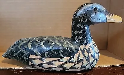 Vintage Wooden Hand Carved And Painted Duck Decoy/ Decor • $8