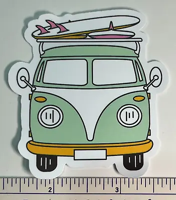Surfer Road Trip VW Hippie Bus Vinyl Sticker Decal ThinkBomb Anything Free Ship • $4.25
