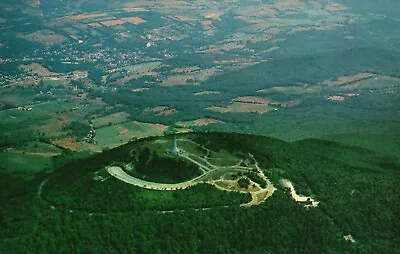 Postcard MA Adams Massachusetts Mt Greylock Air View Chrome Vintage PC H8690 • $5