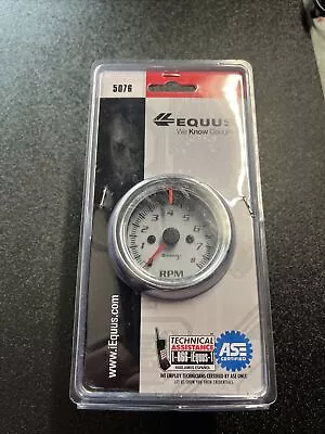 Equus Tachometer Gauge 5076; 5000 Series 0 To 8000 RPM 2-1/2  Electric Black A1 • $49.99