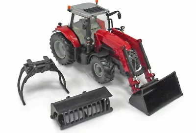 $105 • Buy Massey Ferguson 6616 Tractor With Loader  & Access- 1/32  Diecast By Britains
