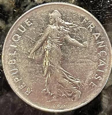 1978 France 5 Franc Coin AU Condition • $2.60