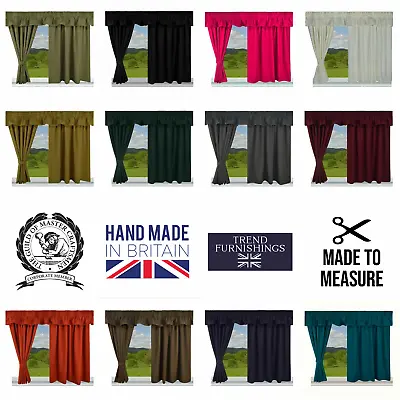 £26.95 • Buy Uk Blackout Energy Efficient Fully Lined Caravan Curtains  Made To Measure