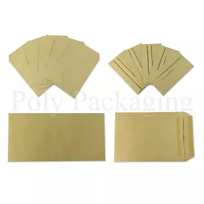 £5.35 • Buy PAPER ENVELOPES C5/A5 C4/A4 DL Plain Manilla SELF SEAL Brown Small Medium Large