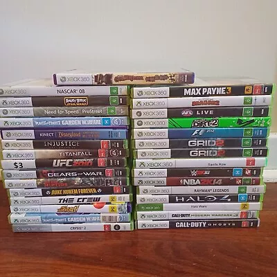 Xbox 360 Games Bundle 31 Games Total Tested And All Working  • $110