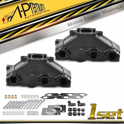 2x Marine Exhaust Manifold W/ Gasket For MerCruiser GM V6 175 185 205 262 4.3L • $409.49