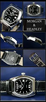 Men's Watch Automatic Stainless Steel With Eta-2824-2 Tonneau MORGAN & HEADLEY • $331.20