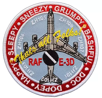 Boeing E-3 Sentry AWACS RAF Embroidered Patch • £16