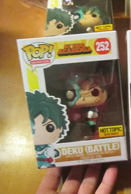 Funko POP MY HERO ACADEMIA DEKU BATTLE # 252  EXCLUSIVE HOT TOPIC • $22.71