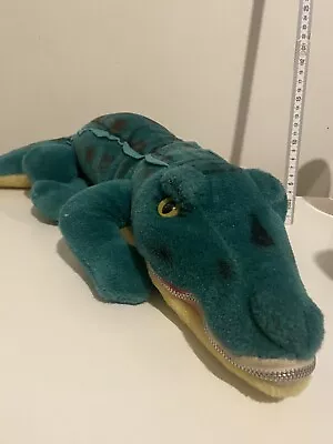 Vintage Merrythought Large Size Soft Toy  Crocodile Aligator Zip Mouth Plush • £29.99