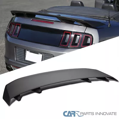 Fits 10-14 Ford Mustang GT 4-Pedestal Style Matte Black Rear Trunk Spoiler Wing • $77.95