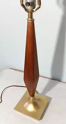 Vintage Mid Century Modern Danish Style Wood Table Lamp • $59.95