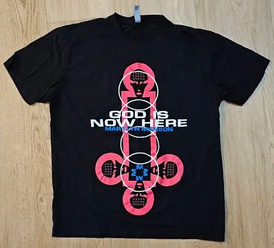 Marilyn Manson God Is Nowhere Screen Printed T-Shirt Size L  Mechanical Animals  • $77