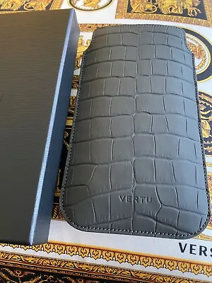 Vertu NEW Signature Touch 5.2  Alligator STONE Slip Case Exotic Vertu Phone Case • $599.99