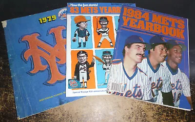 1979 1983 1984 New York Mets MLB Baseball Team Year Books Lot Of 3 WILLIE MAYS • $9.99