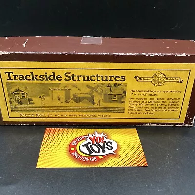 VINTAGE HO NOS SCALE HO 1/87 Scale Magnuson Models Trackside Structures KIT IOB • $29.99