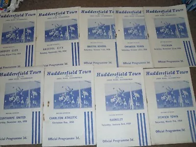 £19.99 • Buy Huddersfield Town Football Programme Collection Homes Season 1958/59 X 9 Job Lot