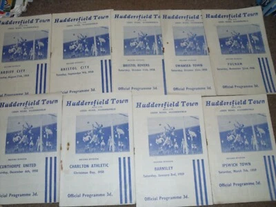 £19.99 • Buy Huddersfield Town Football Programme Collection Homes Season 1958/59 X 9 Job Lot