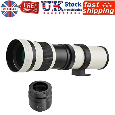 Camera MF Telephoto Zoom Lens F/8.3-16 420-800mm For Canon RF-mount Cameras G9R7 • £61.02