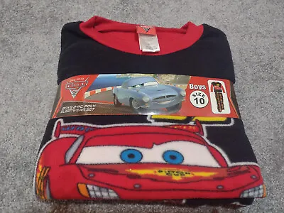 NWT Disney Cars Sleep Wear Boys 2-Pc Poly Set Size 10 Lightning McQueen • $17.95