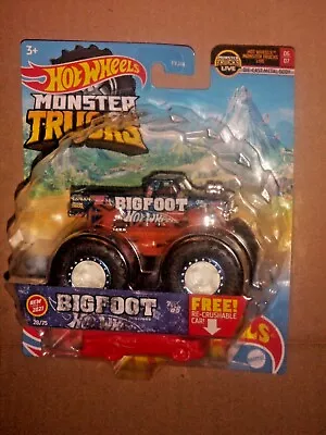 $11.95 • Buy HOT WHEELS MONSTER TRUCK 28/75  Bigfoot 4X4X4  1:64  NEW FOR 2021