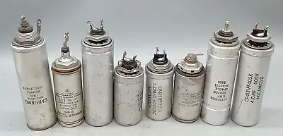 Lot Of 8  Electrolytic Can Capacitors    450vdc   - 600vdc - 1000 Vdc • $149