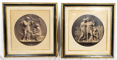 Antique Newcomb Macklin Framed Pair Of Neoclassical Photographs • $800