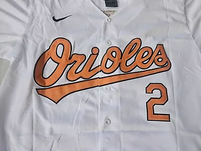 Gunnar Henderson Baltimore Orioles Home Engineered Jersey - White 40/Small. Sewn • $49