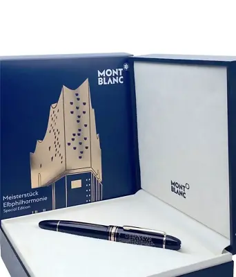 Montblanc 149 Fountain Pen 116556 Elbphilharmonie Medium NIB Rose Gold - RARE ! • $1799