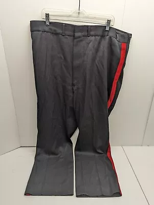 Vintage DeMoulin Bros Mens Size 28 Marching Band Pants Black And Red • $15.96