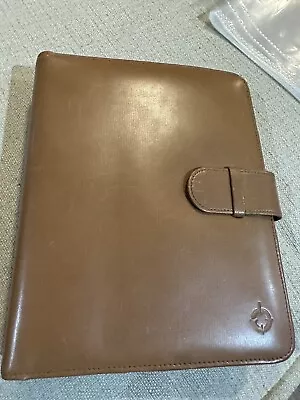 Franklin Covey Planner Ryder Tan Leather Open Binder Leather 7.5”x9.5” Classic • $94