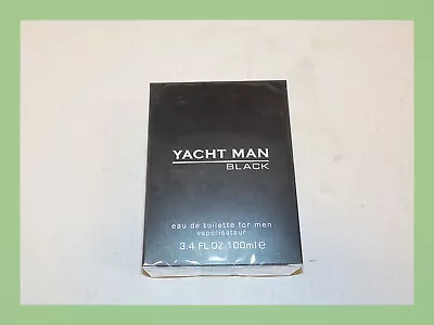 YACHT MAN BLACK By Myrurgia Cologne EDT 3.3 / 3.4 Oz New In Box • $9.34