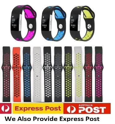 $10.98 • Buy Sports Watch Band Strap For Fitbit Charge 2 Silicone Bracelet Smart Wristbands
