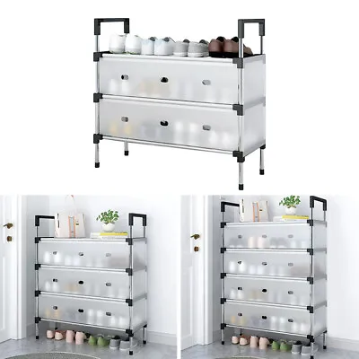 Sturdy Rack Space Saving Shoe Shelf Storage Organizer ForCloset Entryway Hallway • £10.94