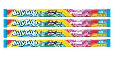 4x American Laffy Taffy Mystery Swirl 2 Flavor Chewy Sweet Ropes 22.9g • £5.99