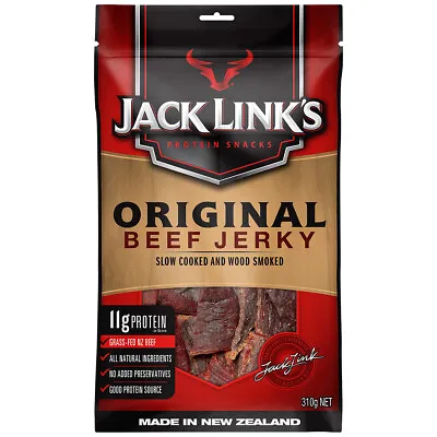 310g Jack Link's Original Beef Jerky Slow Cook Protein Snack Natural Ingredient • $33.28