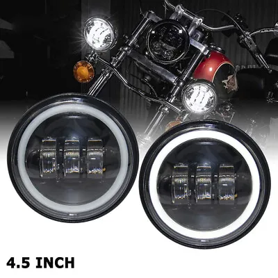 $49.14 • Buy 4.5  Fog Light Passing Lamp For Harley Davidson Touring Heritage Softail Bad Boy