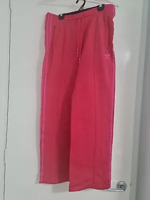 $19.95 • Buy Adidas Woman's Track Pants Pink & Dark Pink Size 16 Pre-owned