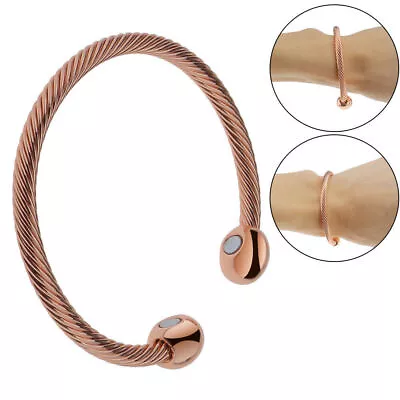 Men Women Magnetic Copper Bracelet Therapy Arthritis Healing Energy New • $9.52