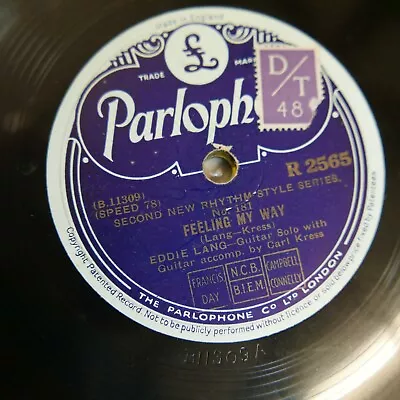 78 Rpm EDDIE LANG Pickin` My Way / Feeling My Way R 2565 • £35