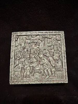 Creaciones Zarebski Mexico Hand Carved Green Stone Trinket Jewelry Box Malachite • $69