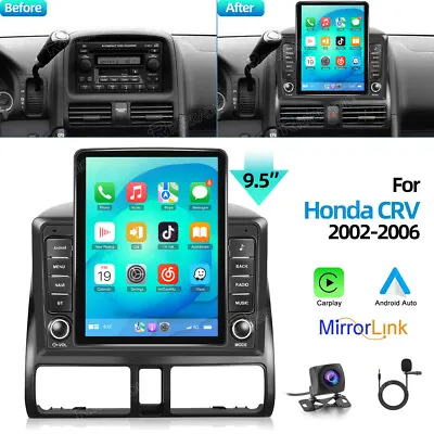 9.7  Car GPS Radio Player Wifi Stereo CarPlay Android 10 For Honda CRV 2001-2006 • $169.99