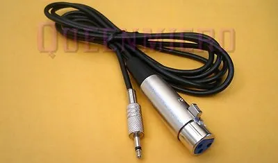 6Ft XLR 3-Pin Female To 3.5mm 1/8  Mono Plug Mic Microphone Audio Cable 6' Foot • $7.89